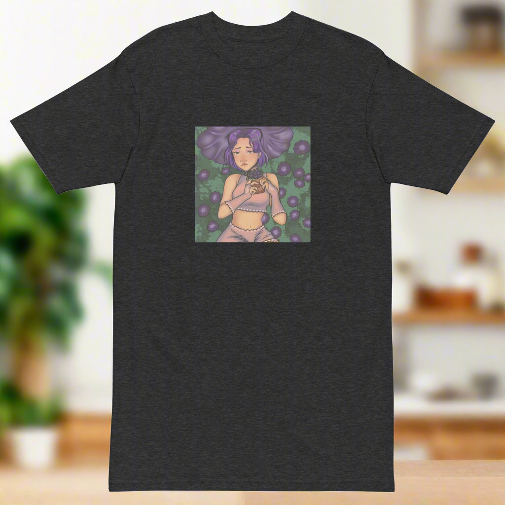 Lucid Flux flower girl premium heavyweight tee