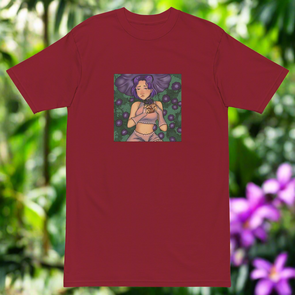 Lucid Flux flower girl premium heavyweight tee