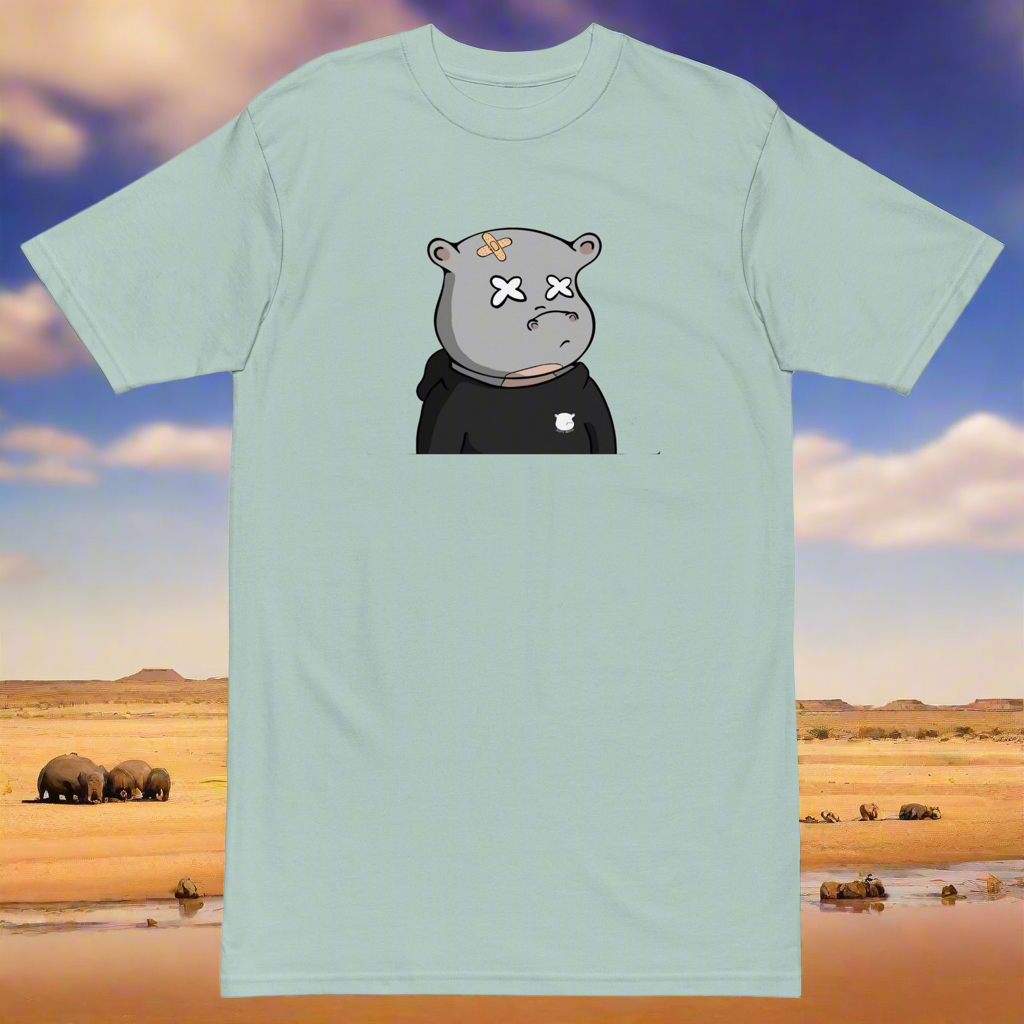Lucid Flux blind hippo premium heavyweight tee
