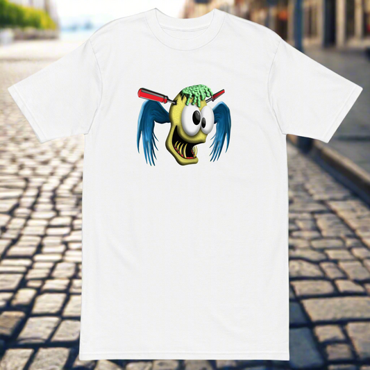 Lucid Flux flying skull premium heavyweight tee