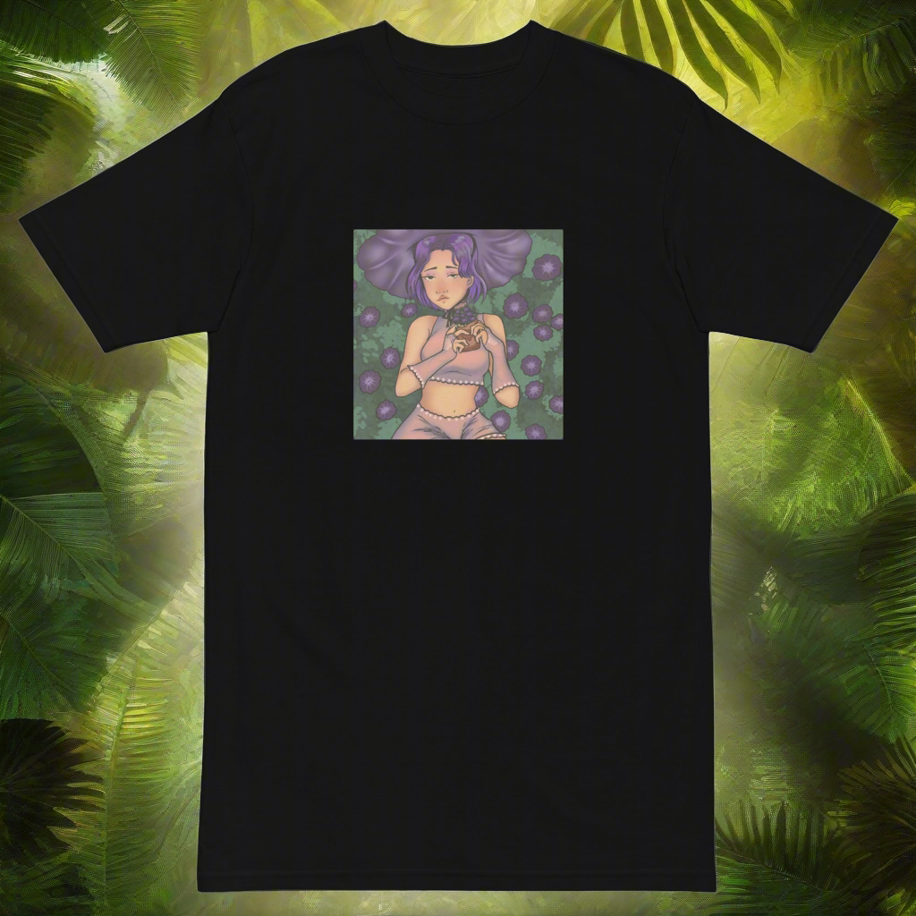 Lucid Flux flower girl premium heavyweight tee