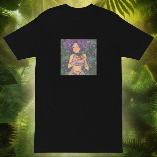 Lucid Flux flower girl premium heavyweight tee