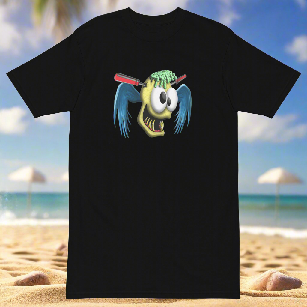 Lucid Flux flying skull premium heavyweight tee