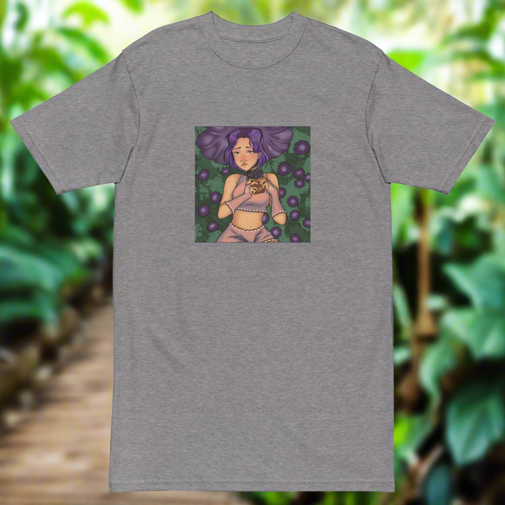 Lucid Flux flower girl premium heavyweight tee