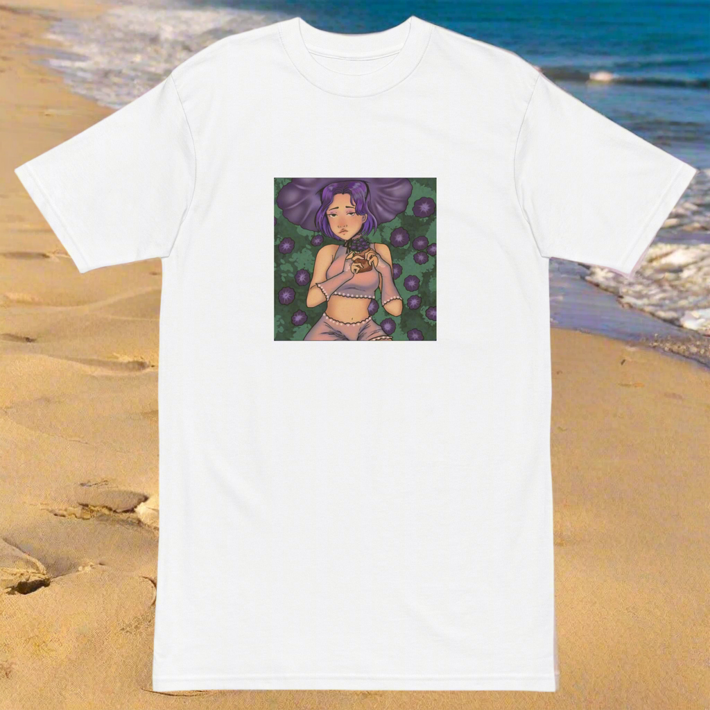 Lucid Flux flower girl premium heavyweight tee