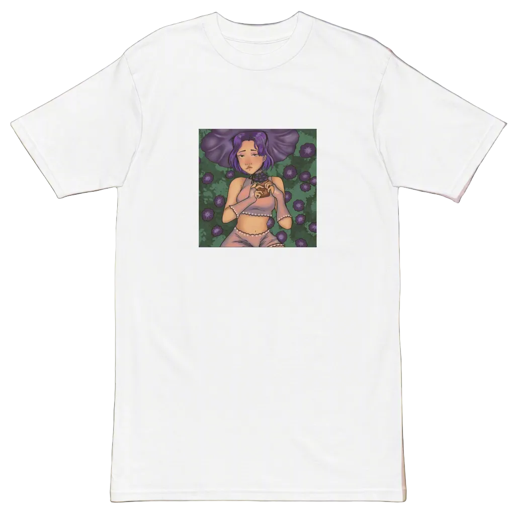 Lucid Flux flower girl premium heavyweight tee
