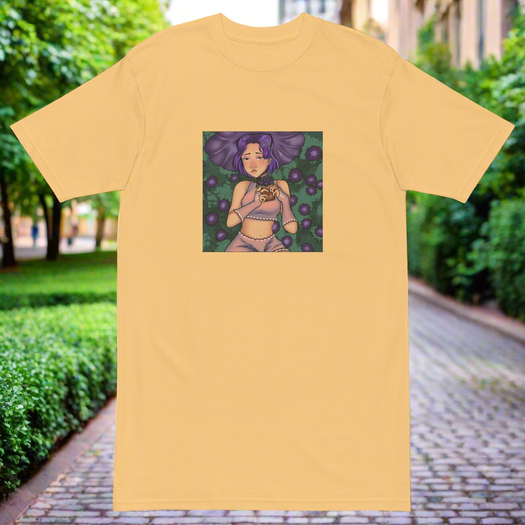 Lucid Flux flower girl premium heavyweight tee