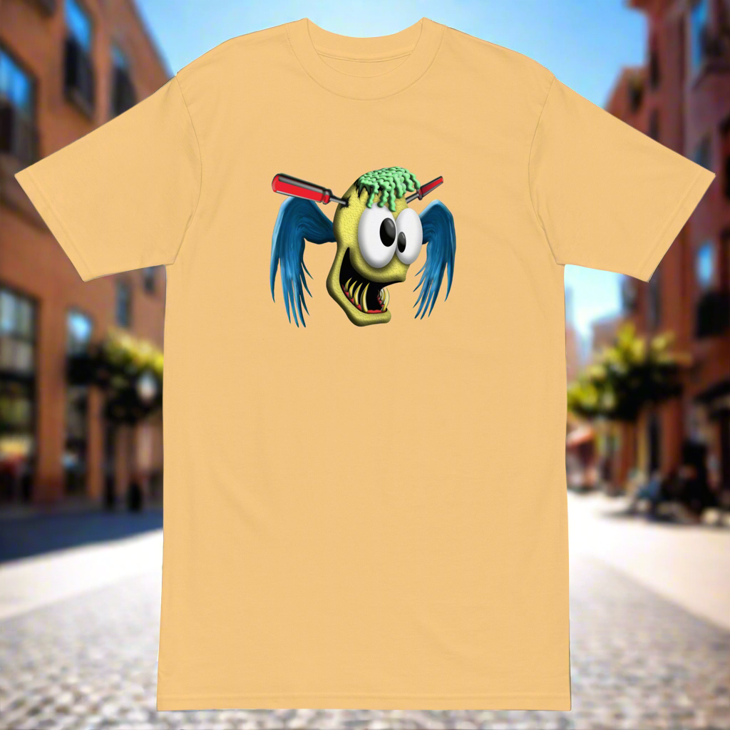 Lucid Flux flying skull premium heavyweight tee