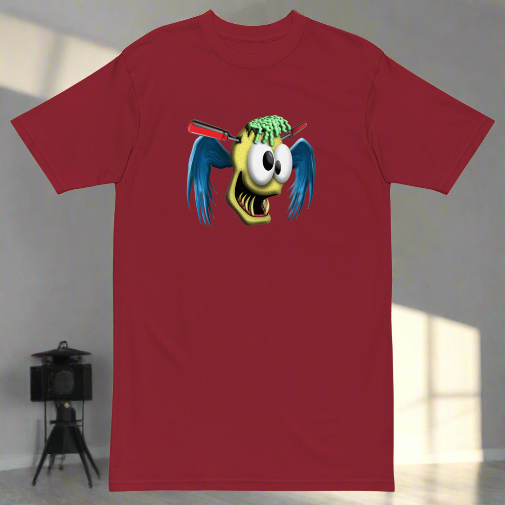 Lucid Flux flying skull premium heavyweight tee