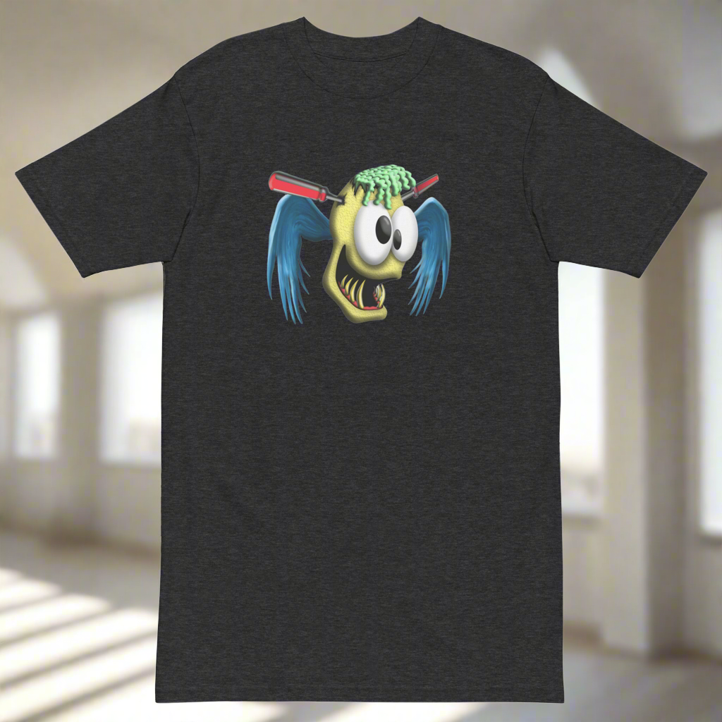 Lucid Flux flying skull premium heavyweight tee
