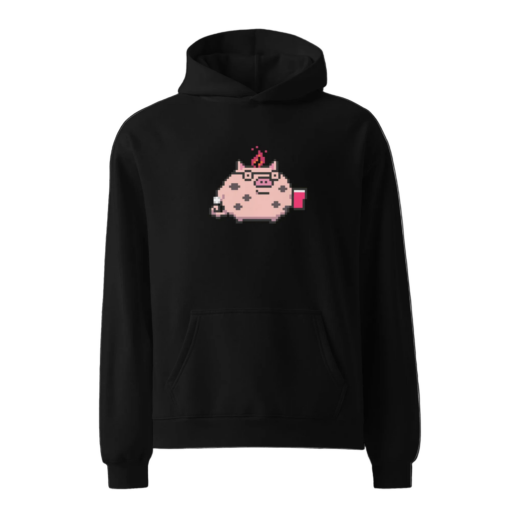 Beer Pong Pig Lucid Flux Unisex oversized hoodie