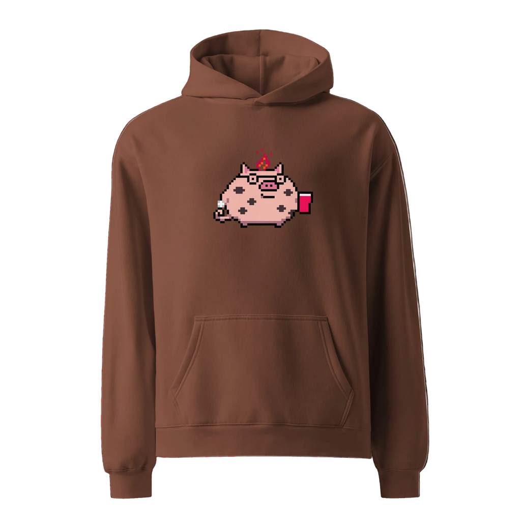 Beer Pong Pig Lucid Flux Unisex oversized hoodie