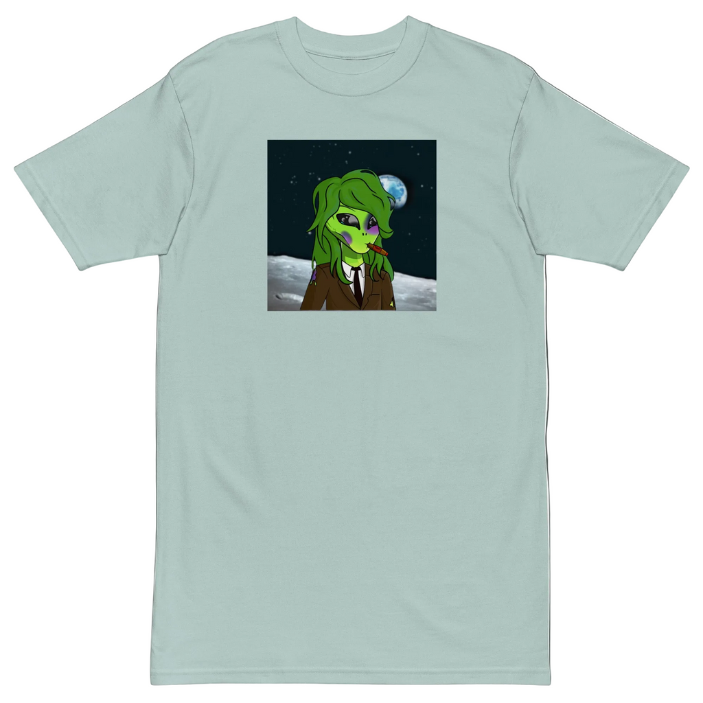 Lucid Flux dapper alien premium heavyweight tee