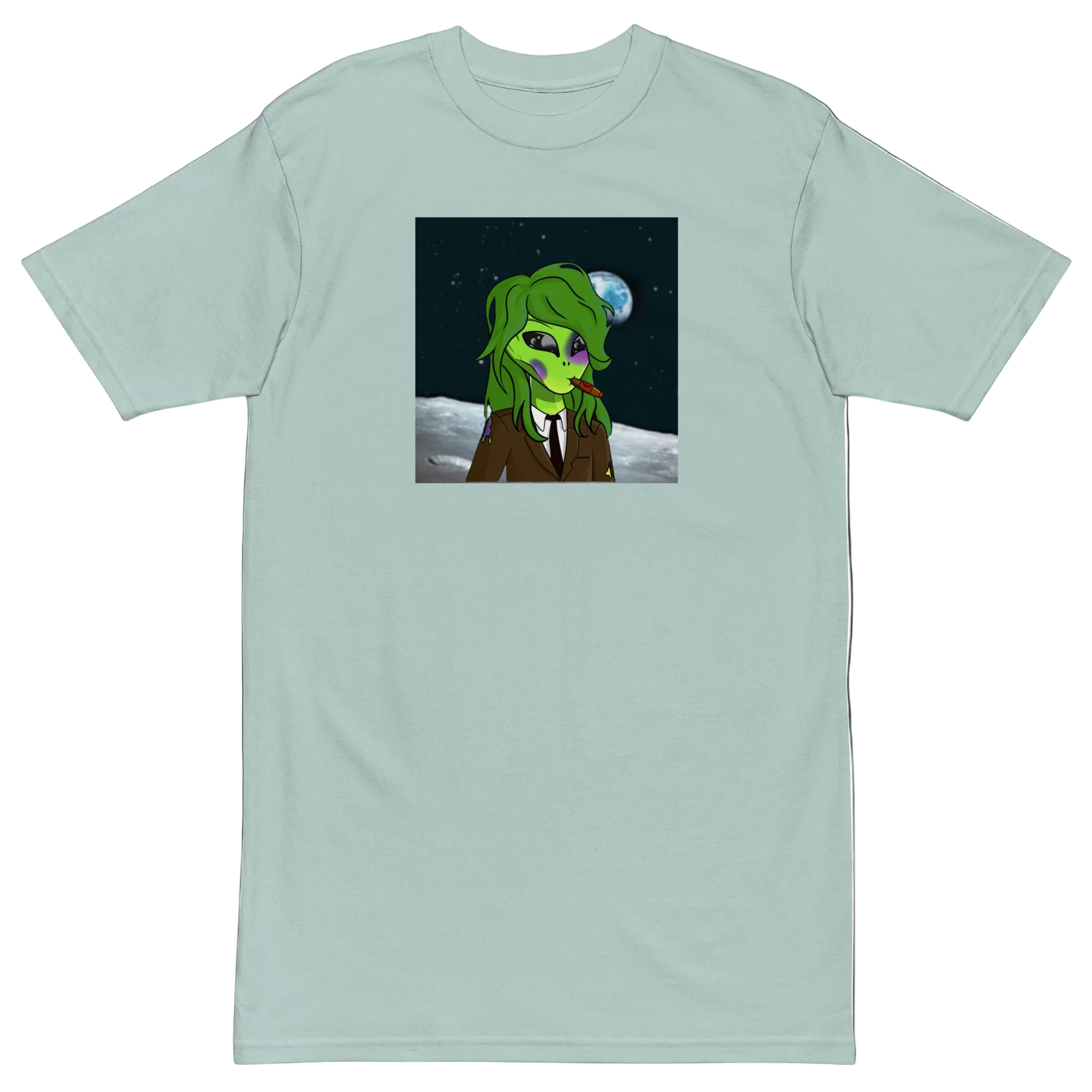 Lucid Flux dapper alien premium heavyweight tee