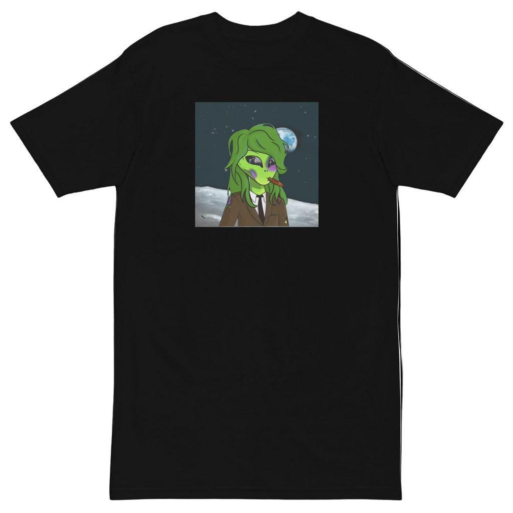 Lucid Flux dapper alien premium heavyweight tee