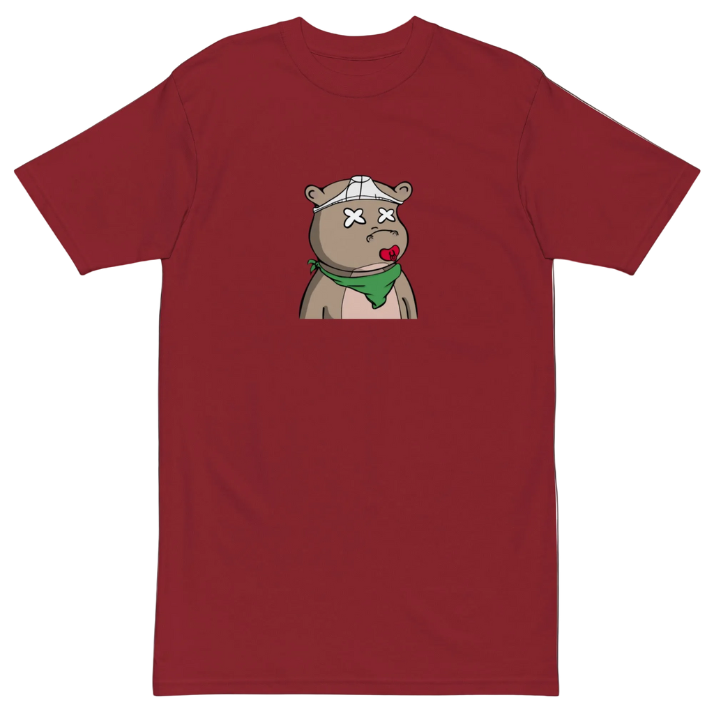 Lucid Flux pacifier hippo premium heavyweight tee