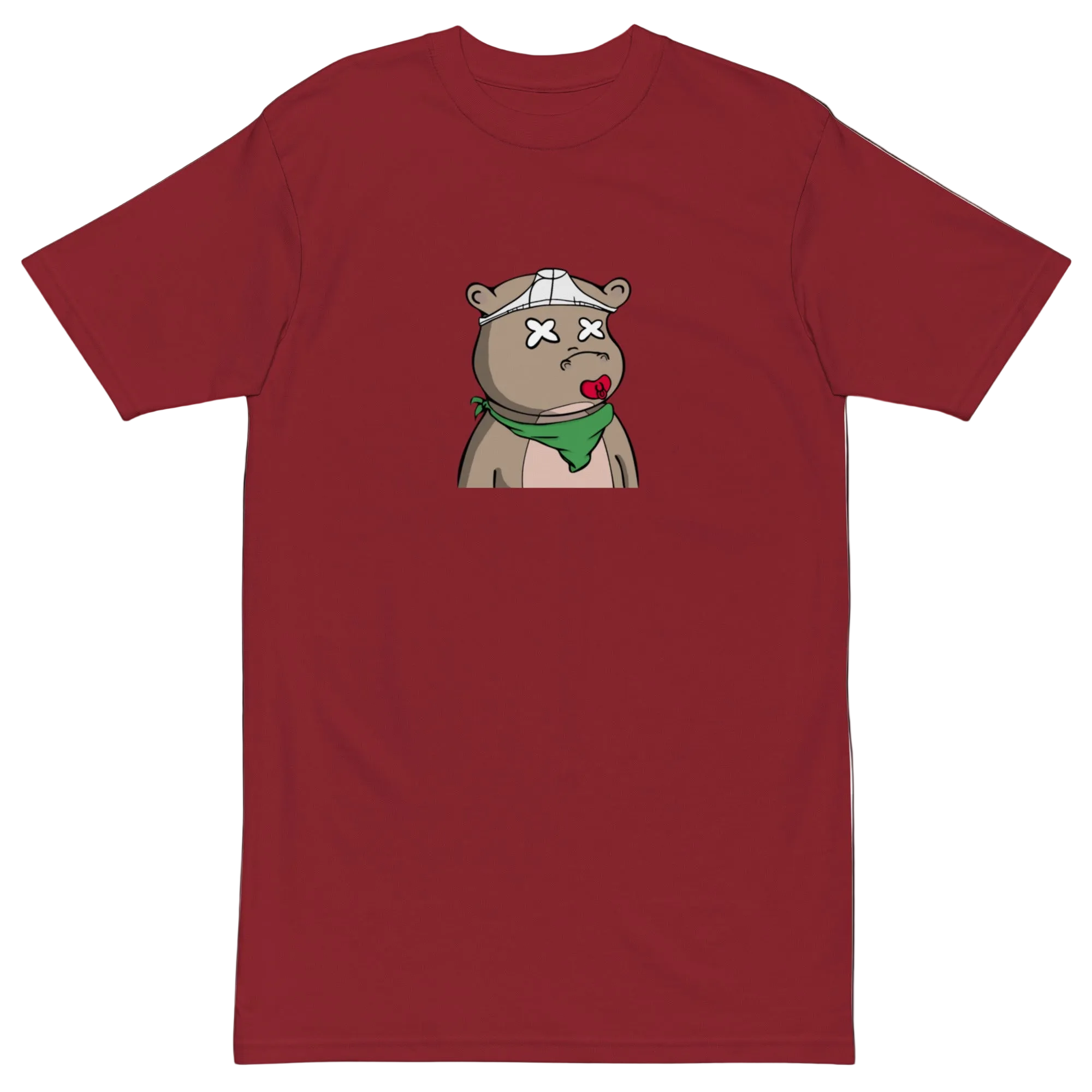 Lucid Flux pacifier hippo premium heavyweight tee