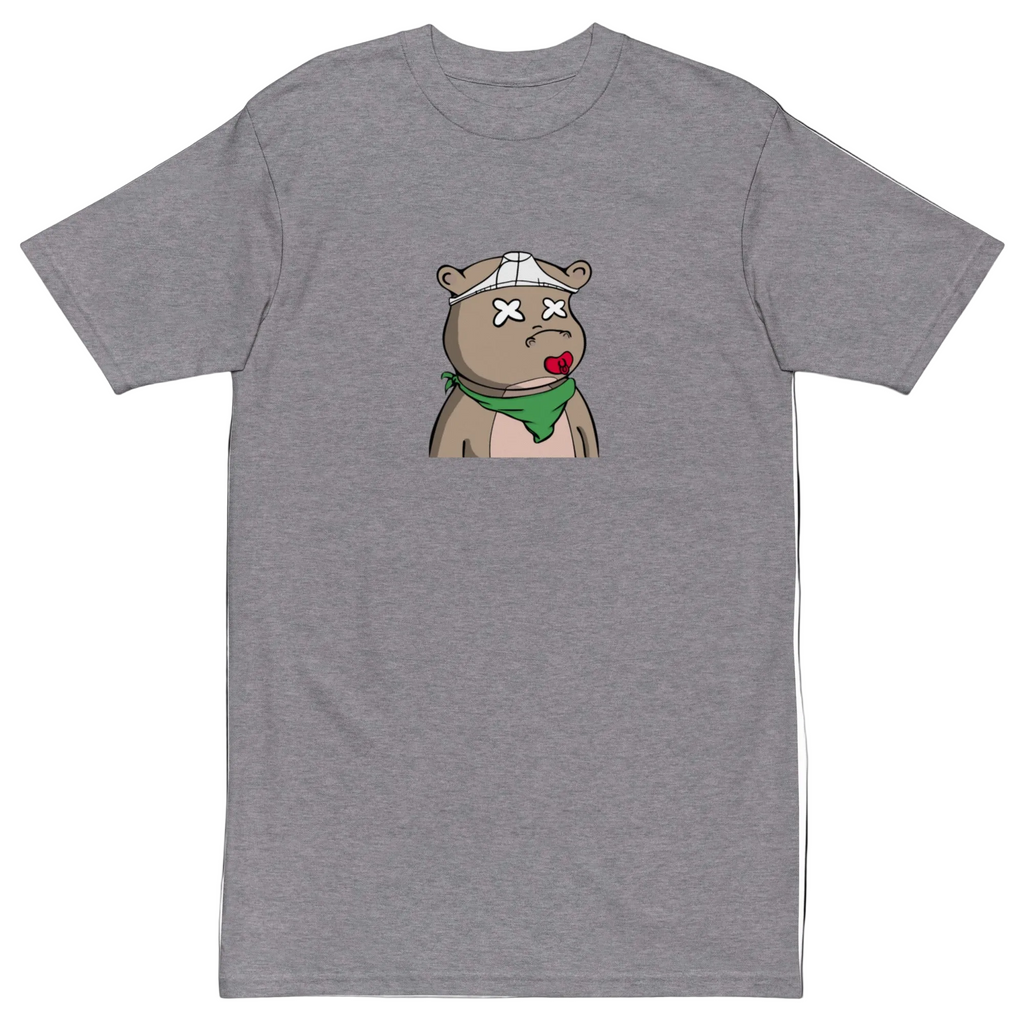 Lucid Flux pacifier hippo premium heavyweight tee