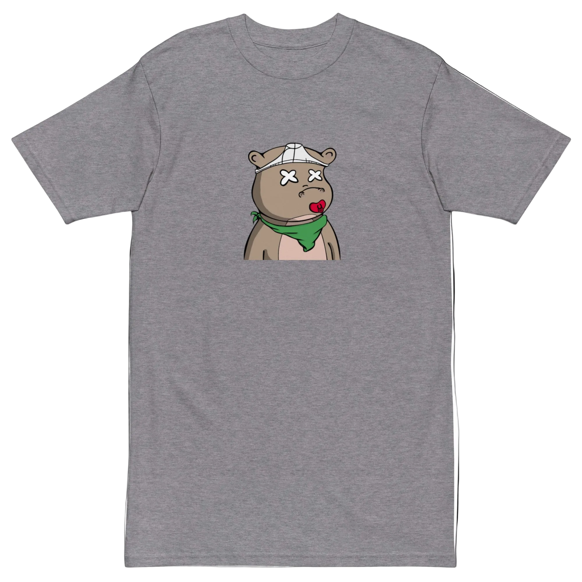 Lucid Flux pacifier hippo premium heavyweight tee