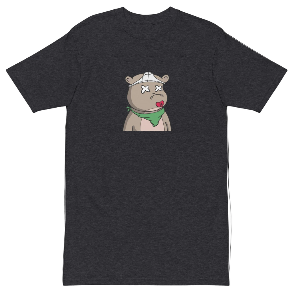Lucid Flux pacifier hippo premium heavyweight tee