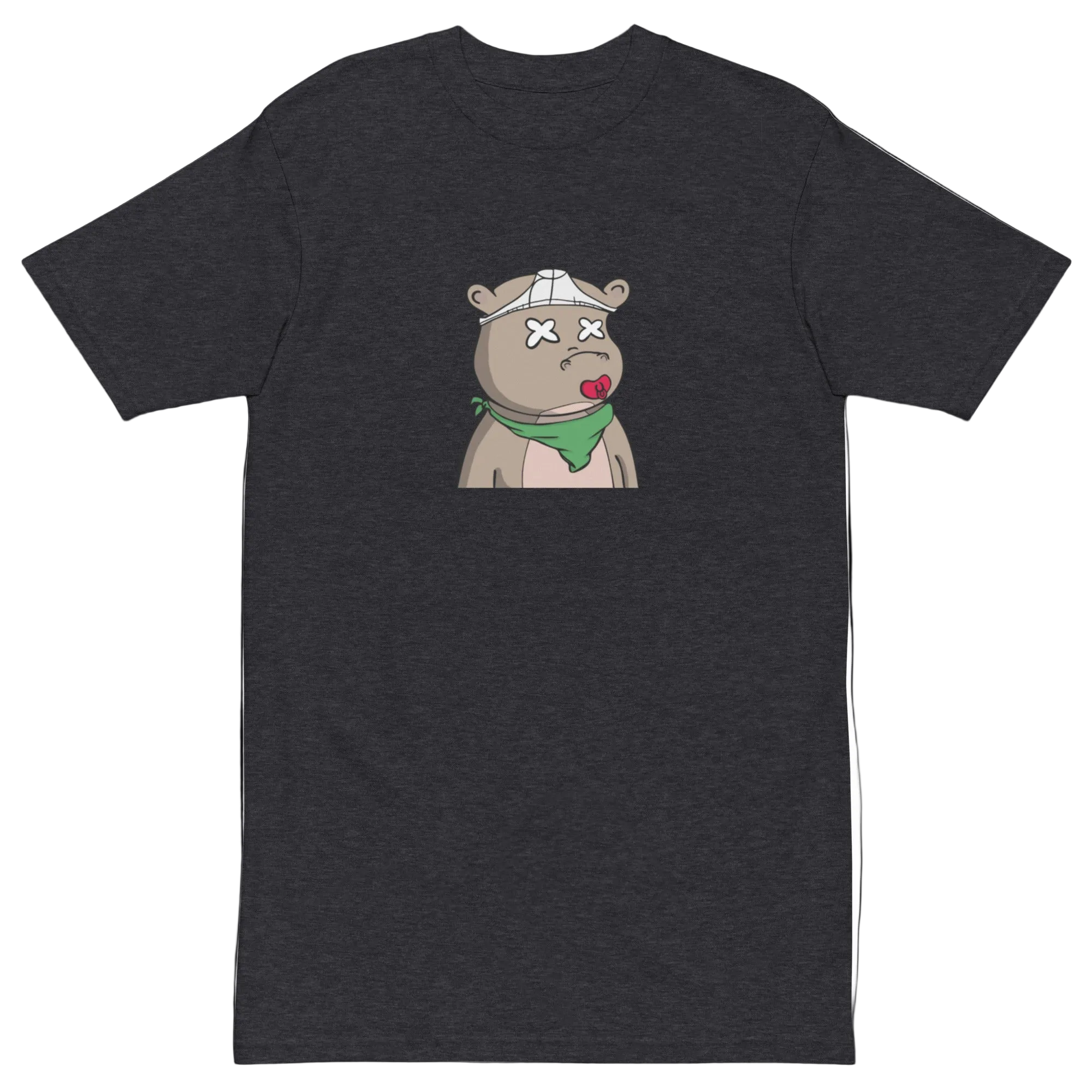 Lucid Flux pacifier hippo premium heavyweight tee
