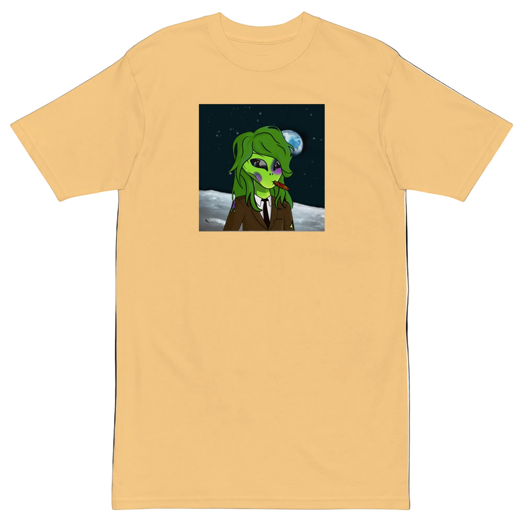 Lucid Flux dapper alien premium heavyweight tee