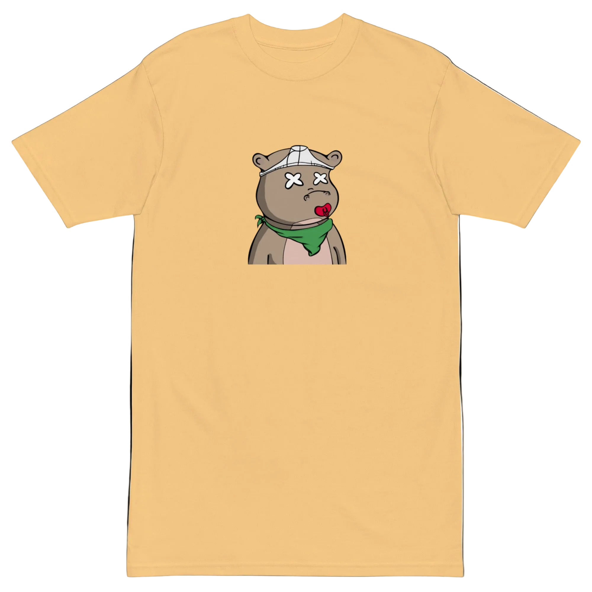 Lucid Flux pacifier hippo premium heavyweight tee