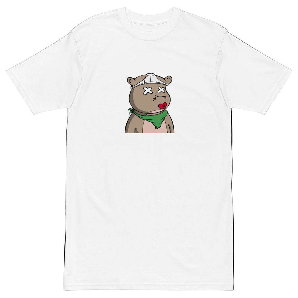 Lucid Flux pacifier hippo premium heavyweight tee