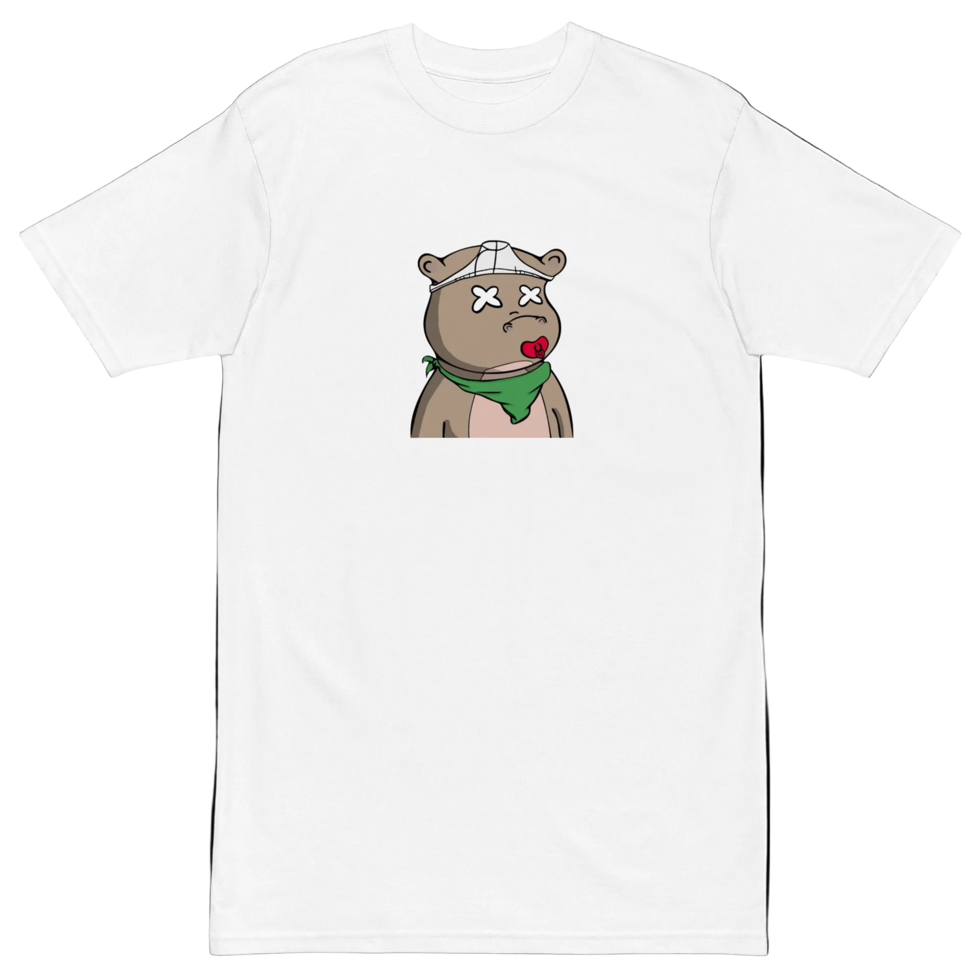 Lucid Flux pacifier hippo premium heavyweight tee